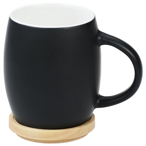 Additional Image 1 - a black mug with a white rim