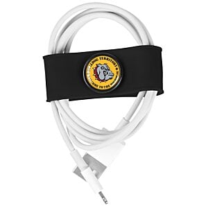 Additional Image 2 - a white cable wrapped in a black wrap