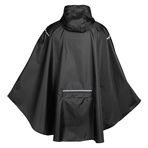 Additional Image 2 - a red poncho with a white background