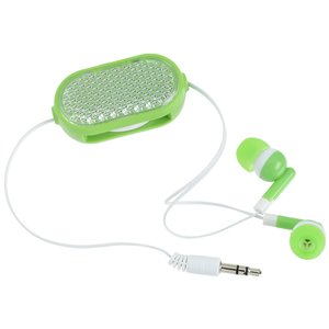 Additional Image 3 - a green earbuds and a cord