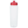 a white and red water bottle