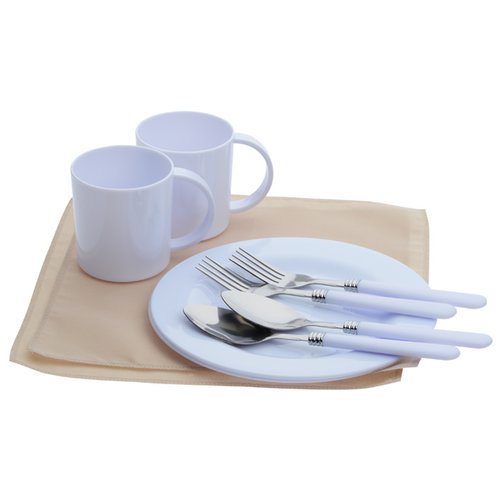 Additional Image 1 - a plate with utensils on it