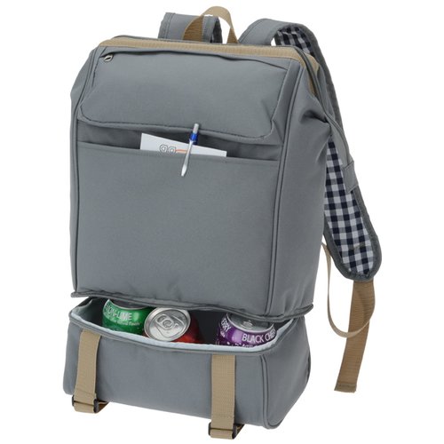 Additional Image 3 - a grey backpack with a shelf