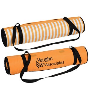 Additional Image 1 - a roll of yoga mat with black straps