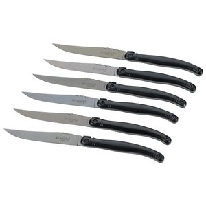 Additional Image 3 - a group of knives with black handles