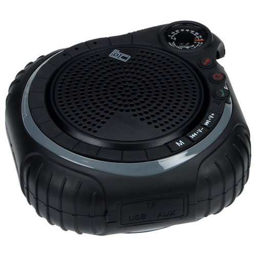 Additional Image 1 - a black round object with a round button