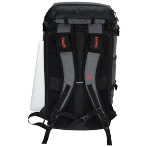 Additional Image 3 - a black backpack with a transparent cover