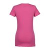 View Image 2 of 3 of 4.3 oz. Ringspun Cotton V-Neck T-Shirt - Ladies' - Embroidered