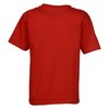 View Image 3 of 3 of Soft 4.3 oz. Fitted T-Shirt - Kids' - Embroidered