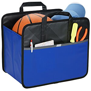 Additional Image 1 - a blue bag with a ball and other items inside