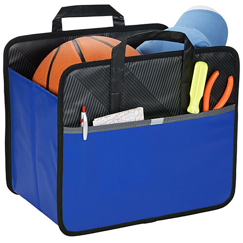 Additional Image 1 - a blue bag with a ball and other items inside