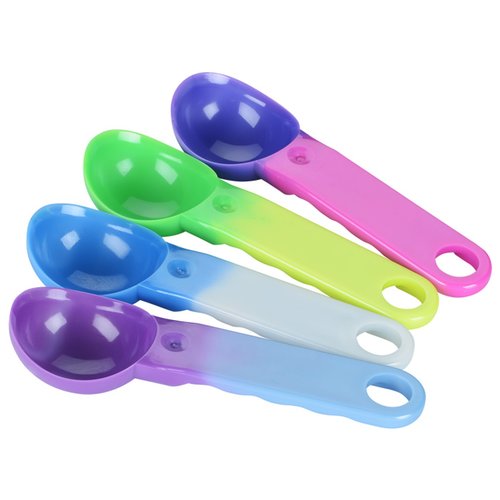 Additional Image 2 - a group of colorful plastic measuring spoons