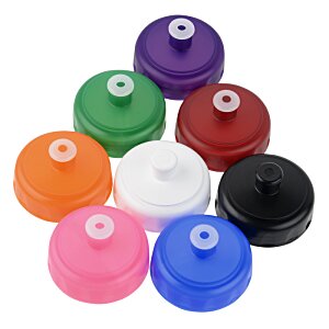 Additional Image 1 - a group of colorful plastic caps