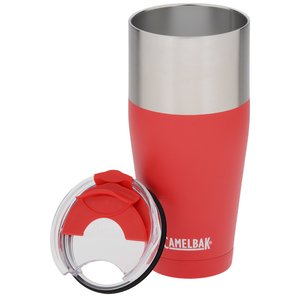 Additional Image 2 - a red and silver tumbler