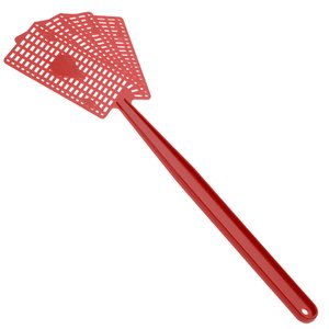 Additional Image 2 - a red plastic spatula with a red handle