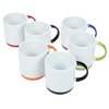 a group of white mugs