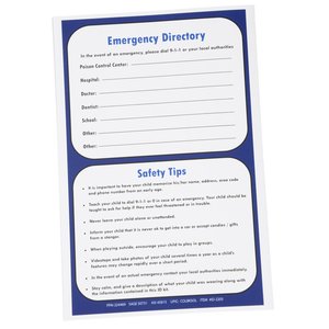 Additional Image 1 - a blue and white card with white text