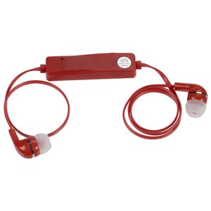 Additional Image 2 - a red earbuds with a cord