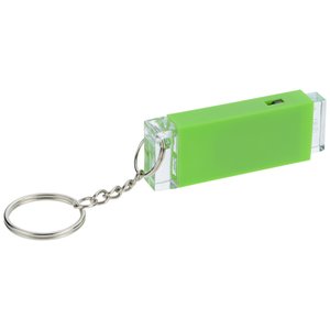 Additional Image 1 - a green key chain with a ring