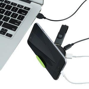 Additional Image 5 - a black phone next to a laptop