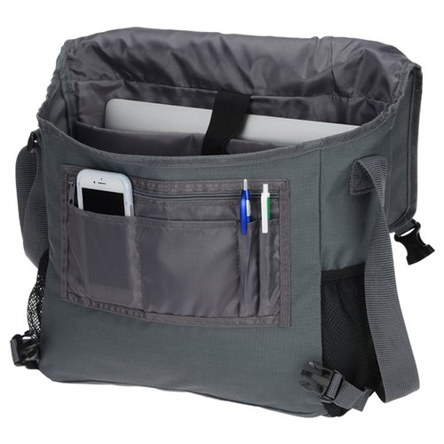Additional Image 4 - a grey bag with a pen and a phone