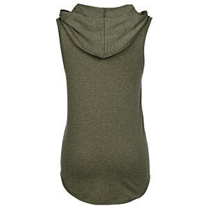 Additional Image 1 - a back view of a green shirt