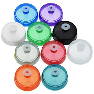 Additional Image 2 - a group of colorful plastic caps