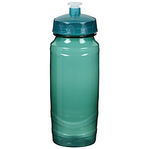 Additional Image 1 - a green water bottle with a blue lid