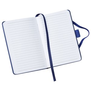 Additional Image 1 - a white notebook with a black strap