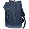 a blue backpack with straps