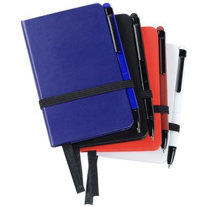 Additional Image 2 - a stack of blue notebooks