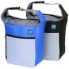 a blue and black bag