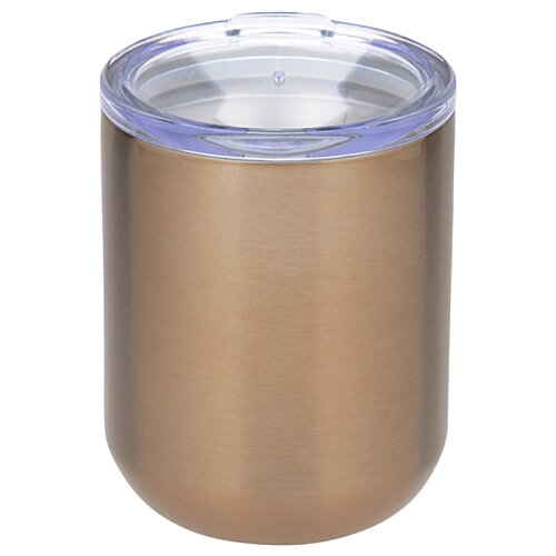 Additional Image 1 - a brown cup with a blue lid