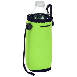 Additional Image 1 - a green water bottle with a black strap