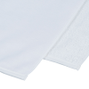 a white towel on a white surface