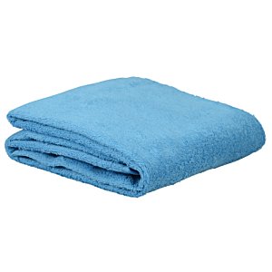 Additional Image 1 - a blue blanket folded on a white background