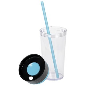 Additional Image 2 - a plastic cup with a straw