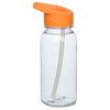 View Image 3 of 4 of Clear Impact Cadet Bottle with Flip Straw Lid - 18 oz.