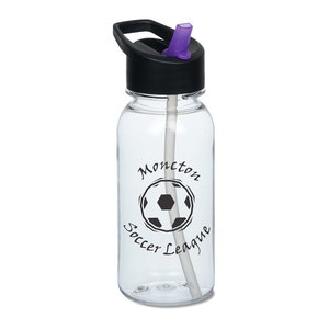 Additional Image 1 - a water bottle with a black cap