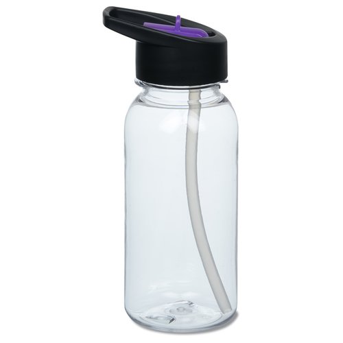 Additional Image 2 - a clear plastic bottle with a black lid
