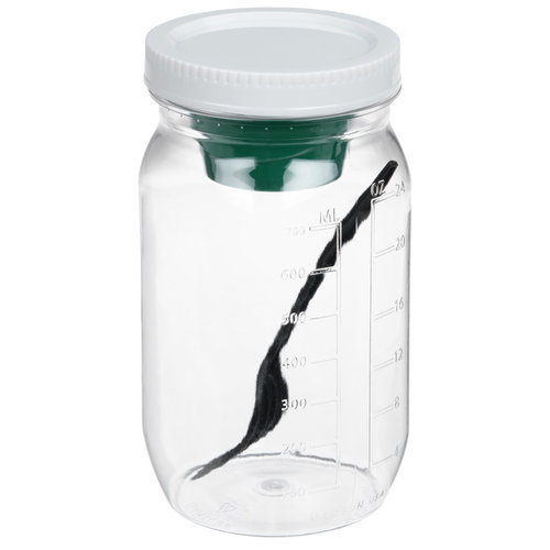 Additional Image 2 - a clear jar with a white lid