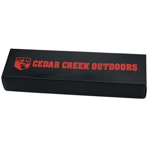 Additional Image 1 - a black rectangular object with red text