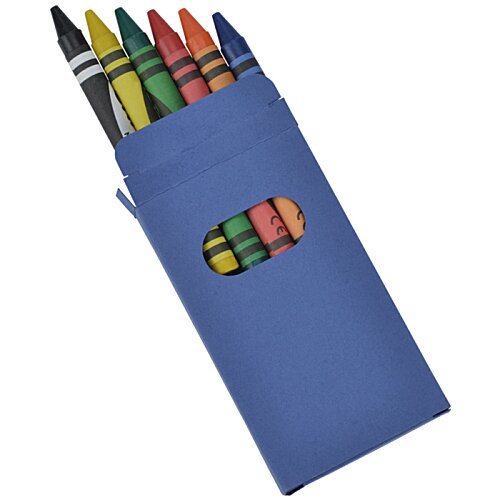 Additional Image 2 - a blue box with crayons in it