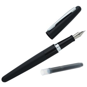 Additional Image 2 - a black fountain pen with cap