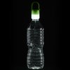 a plastic bottle with a green cap