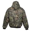 a camouflage jacket with a white background