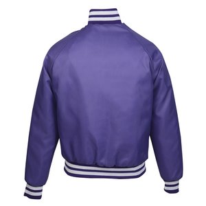 Additional Image 2 - a purple jacket with white trim