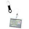 View Image 2 of 4 of Carabiner Retractable Badge Holder with Wire Cord