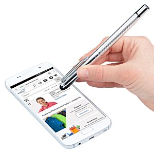 Additional Image 1 - a hand holding a stylus on a white cellphone