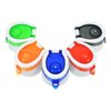 a group of colorful measuring tape